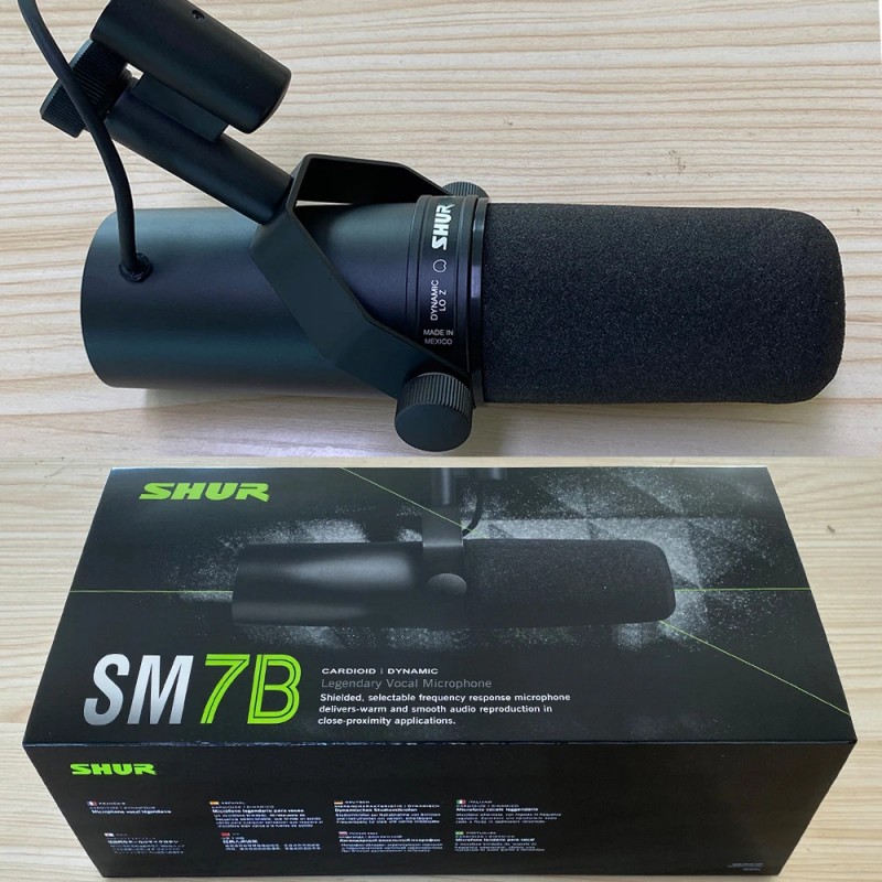 ميكروفون SM7B احترافي قلبي ديناميكي SM7B ميكروفون ستوديو قابل للتحديد استجابة التردد لأداء تسجيل الغناء المباشر ميكروفون SM7B احترافي قلبي ديناميكي SM7B ميكروفون ستوديو قابل للتحديد استجابة التردد لأداء تسجيل الغناء المباشر