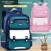 حقائب مدرسية خفيفة الوزن من النايلون للأولاد والبنات من سن 1 إلى 6 سنوات، حقيبة كتف مزدوجة مصممة لتقليل الأعباء وحماية العمود الفقري