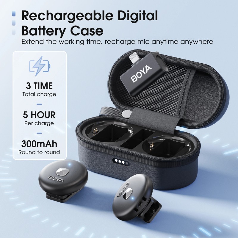 ميكروفون BOYA Omic D/U اللاسلكي المزود بفتحة ياقة للياقة للأجهزة iPhone وiPad وAndroid وType-c والهواتف الذكية وتسجيل المباريات مباشرة على YouTube والمقابلات ميكروفون BOYA Omic D/U اللاسلكي المزود بفتحة ياقة للياقة للأجهزة iPhone وiPad وAndroid وType-c والهواتف الذكية وتسجيل المباريات مباشرة على YouTube والمقابلات