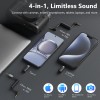 ميكروفون لاسلكي Saramonic Blink500B2+ للياقة لجهاز iPhone وAndroid وكاميرات DSLR وأجهزة USB-C والبث المباشر والتسجيل على YouTube