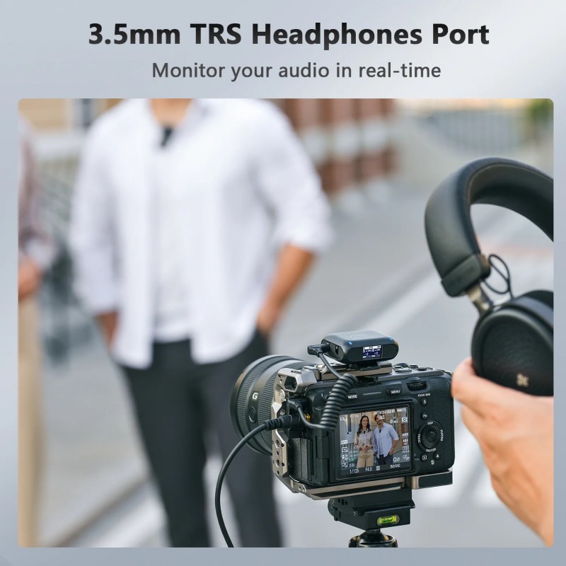 ميكروفون لاسلكي Saramonic Blink500B2+ للياقة لجهاز iPhone وAndroid وكاميرات DSLR وأجهزة USB-C والبث المباشر والتسجيل على YouTube ميكروفون لاسلكي Saramonic Blink500B2+ للياقة لجهاز iPhone وAndroid وكاميرات DSLR وأجهزة USB-C والبث المباشر والتسجيل على YouTube