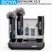 ميكروفون لاسلكي BOYA BOYALINK V2.0 للياقة لجهاز iPhone أو Android أو كاميرات DSLR أو الهواتف الذكية أو الألعاب أو تسجيل الفيديو أو البث المباشر أو مدونة الفيديو