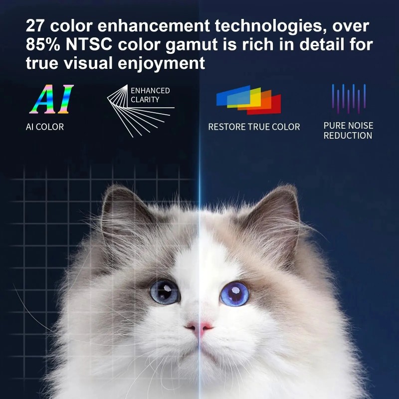 HONGTOP S30MAX Android Wifi 4k Smart Portable Projector with WiFi and Bluetooth Pocket Outdoor 4K 9500L Android 10.0 Projector - AliExpress 44