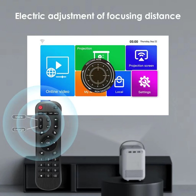 HONGTOP P10 Smart 4K Android WiFi Portable 1080P Home Theater Video LED Bluetooth Mini Projector 4GB 64GB Android 10  Projector - AliExpress 44