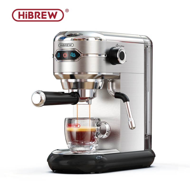 HiBREW Coffee Maker Cafetera 20 Bar Inox Semi Automatic Super Slim ESE POD& Powder Espresso Cappuccino Machine Hot Water H11 - AliExpress 6