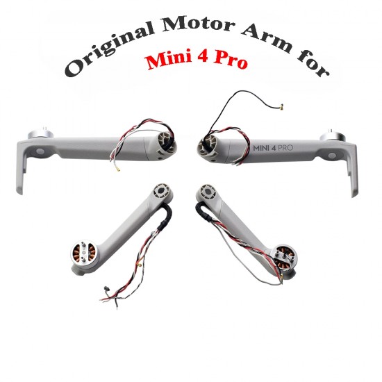 أذرع المحرك الأصلية لـ DJI Mini 4 Pro ذراع خلفي أمامي يسار يمين مع محركات لقطع غيار إصلاح الطائرة بدون طيار DJI Mini 4 Pro