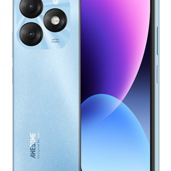 256/12GB ذاكرة رام موسعة (4+8) يدعم شبكات الجيل الرابع 4G - لون ازرق