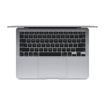 لاب توب ابل ماك بوك اير المعالج M1 8-core الرامات 8 جيجابايت سعة التخزين 256 جيجابايت SSD كرت الشاشة 7core GPU مقاس الشاشة 13.3 بوصة ريتنا بإضاءة خلفية LED وتكنولوجيا IPS بوضوح ثابت 2560×1600 نظام التشغيل macOS Big Sur - رمادي فلكي 