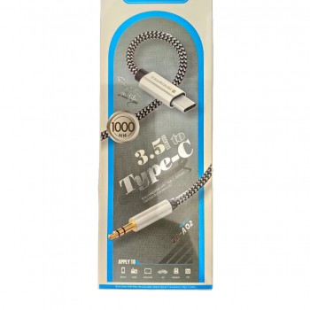 كابل إيه يو إكس موبايل تايب سي من زيرو سبريس3.5mm بطول 1 متر