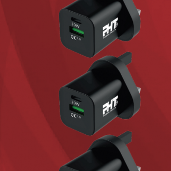 شاحن ذكي 30واط فون تاتش بمخرجين USB-C+USB-A