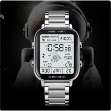 ساعة يد رجالي نسائي مقاوم للماء الرياضة الساعات الإلكترونية LED الرقمية 