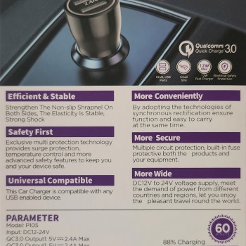 راس سيارة مخرجين 12وات PDW