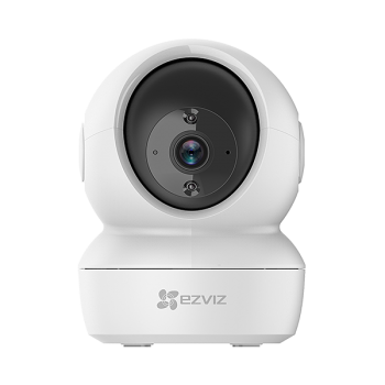 كاميرا مراقبة داخلية ذكية من ايزفيز، كاميرا بنظام دوران وامالة بدقة 1080 بكسل مع تتبع تلقائي للحركة، رؤية 360 درجة، رؤية ليلية بالاشعة تحت الحمراء حتى 10 امتار، نظام تحدث ثنائي الاتجاه، (C6N، اسود)