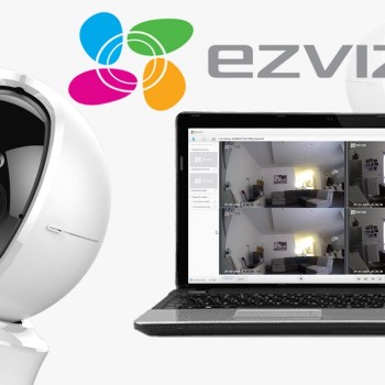 كاميرا مراقبة داخلية ذكية من ايزفيز، كاميرا بنظام دوران وامالة بدقة 1080 بكسل مع تتبع تلقائي للحركة، رؤية 360 درجة، رؤية ليلية بالاشعة تحت الحمراء حتى 10 امتار، نظام تحدث ثنائي الاتجاه، (C6N، اسود)